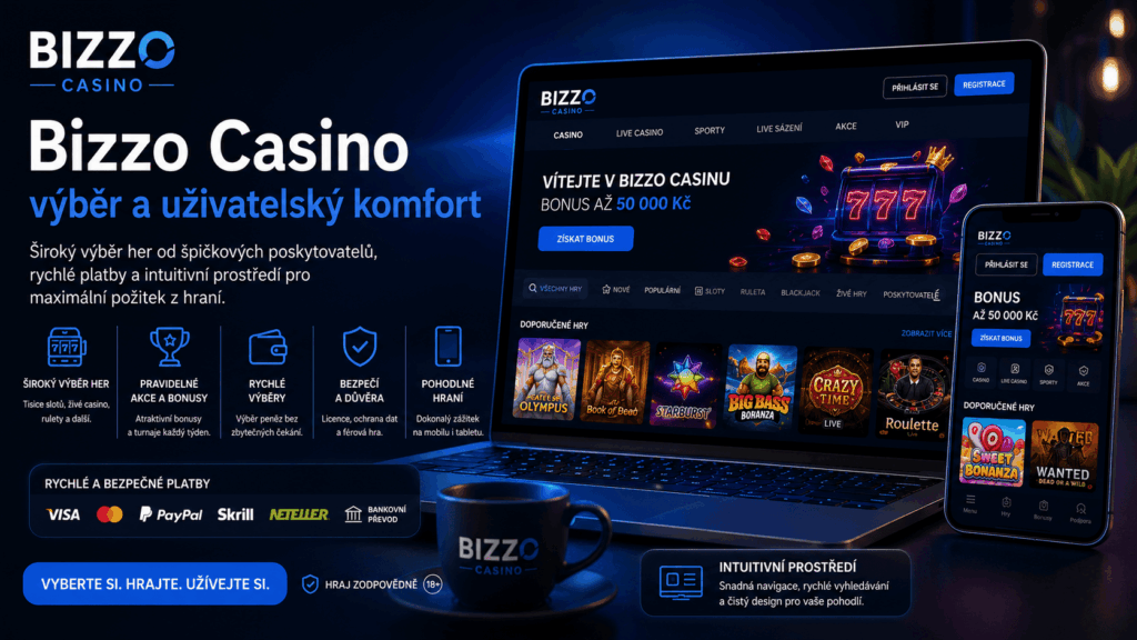 Bizzo Casino výběr a uživatelský komfort